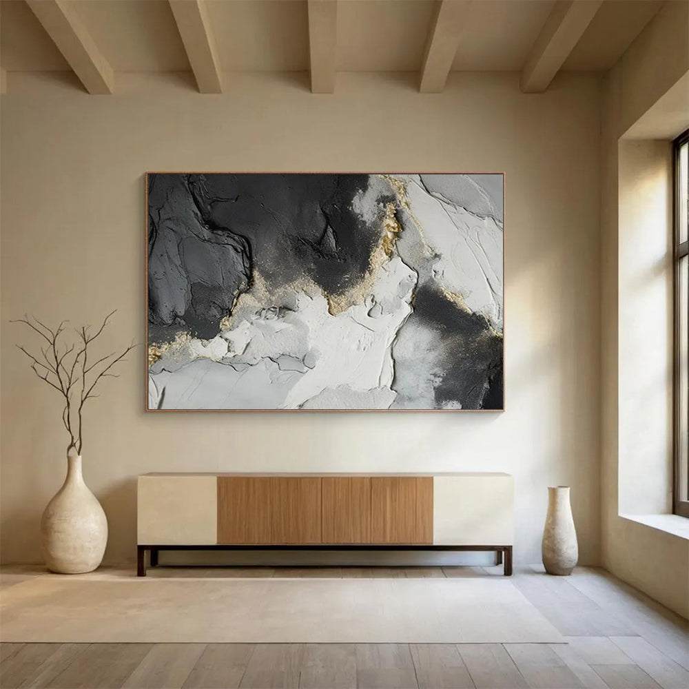 abstract golden wall art
